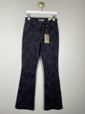 Mos Mosh str. 26 <br/> sorte jeans med mønster
