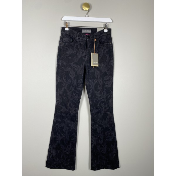 Mos Mosh str. 26 <br/> sorte jeans med mønster