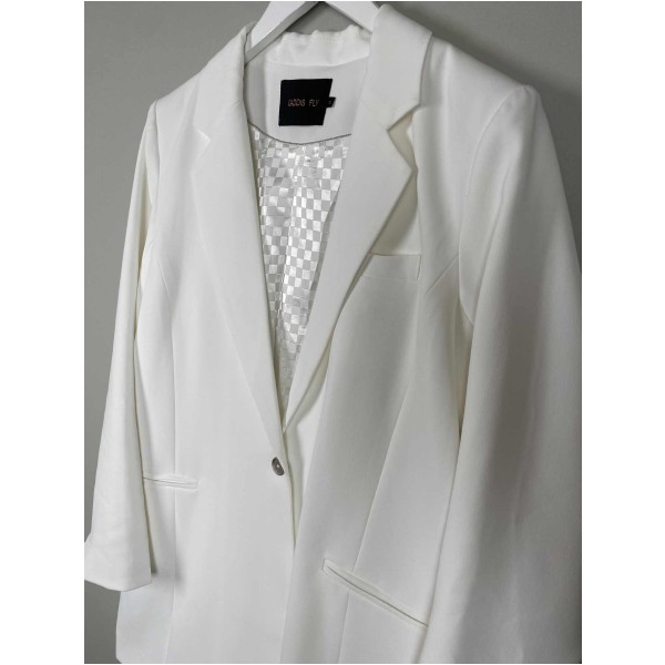 Caddis Fly str. M <br/> hvid blazer - Image 2