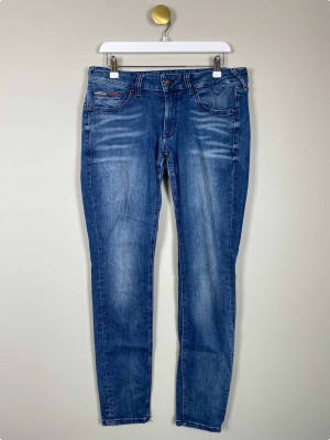 Tommy Hilfiger str. 32 <br/> blå jeans