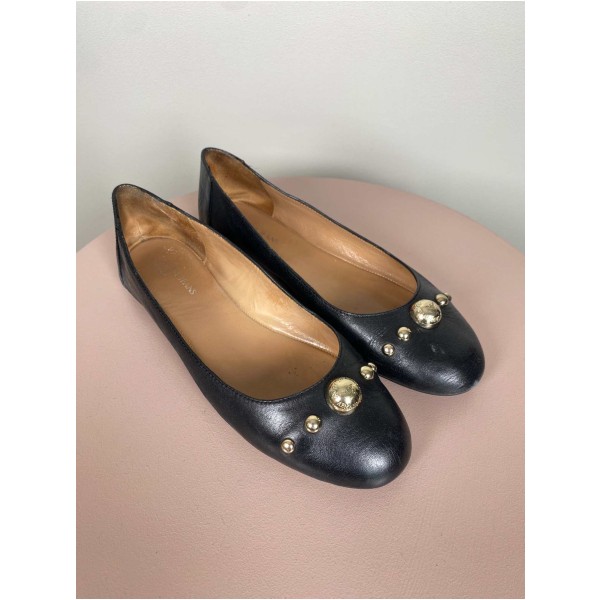 Armani Str. 38 <br/> Ballerina sko, sort. - Image 2