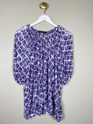 SOL-design str. 48 <br/> bluse i lilla farver