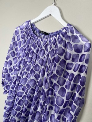 SOL-design str. 48 <br/> bluse i lilla farver