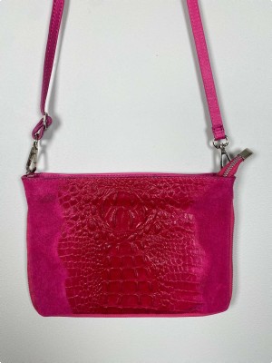 Borse in Pelle <br/> pink lædertaske