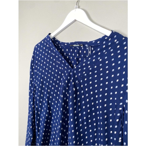 Esprit str. XXL <br/> blå bluse med mønster - Image 2