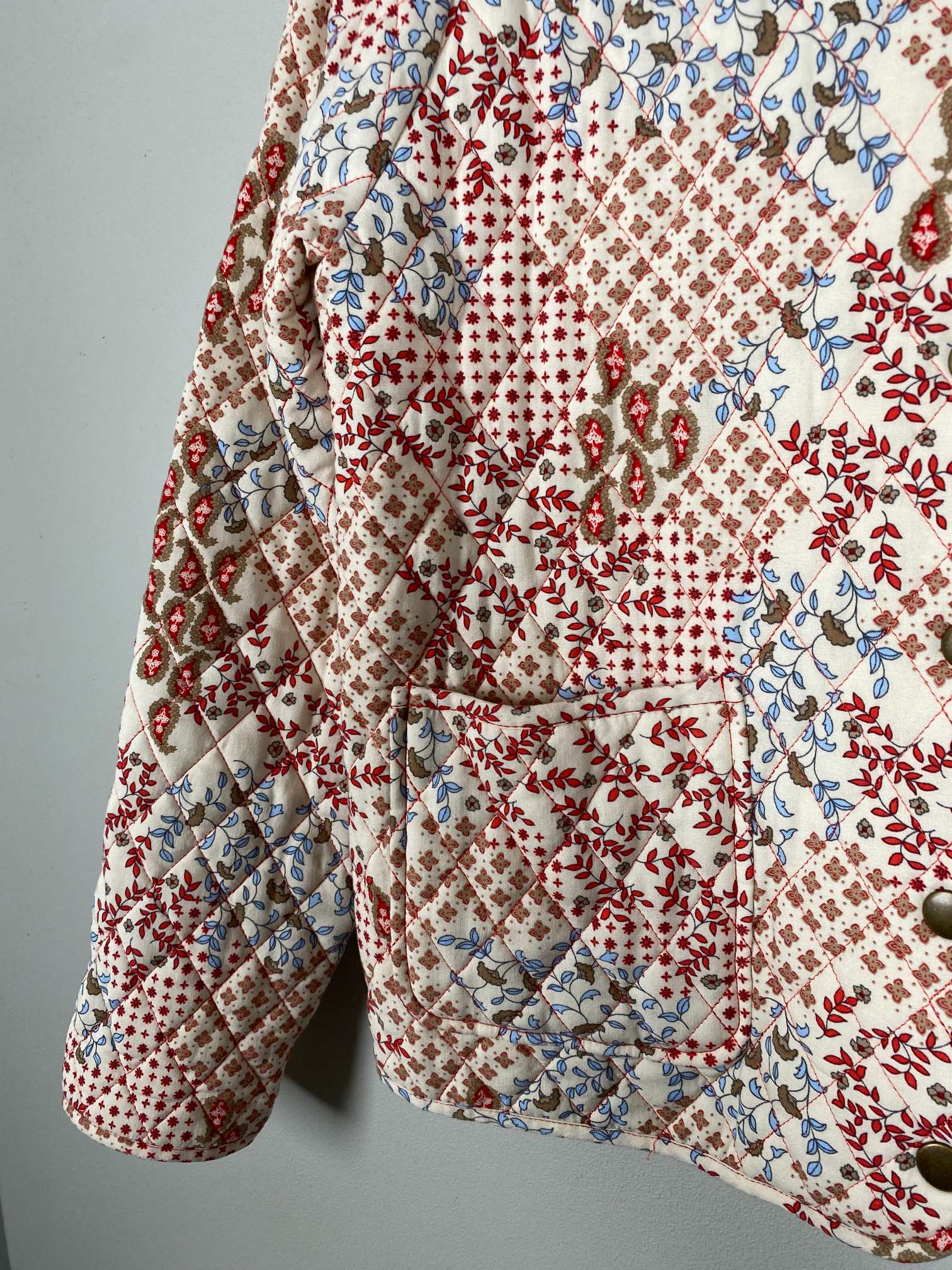 B. Copenhagen str. 38 <br/> jakke med blomsterprint - Billede 4