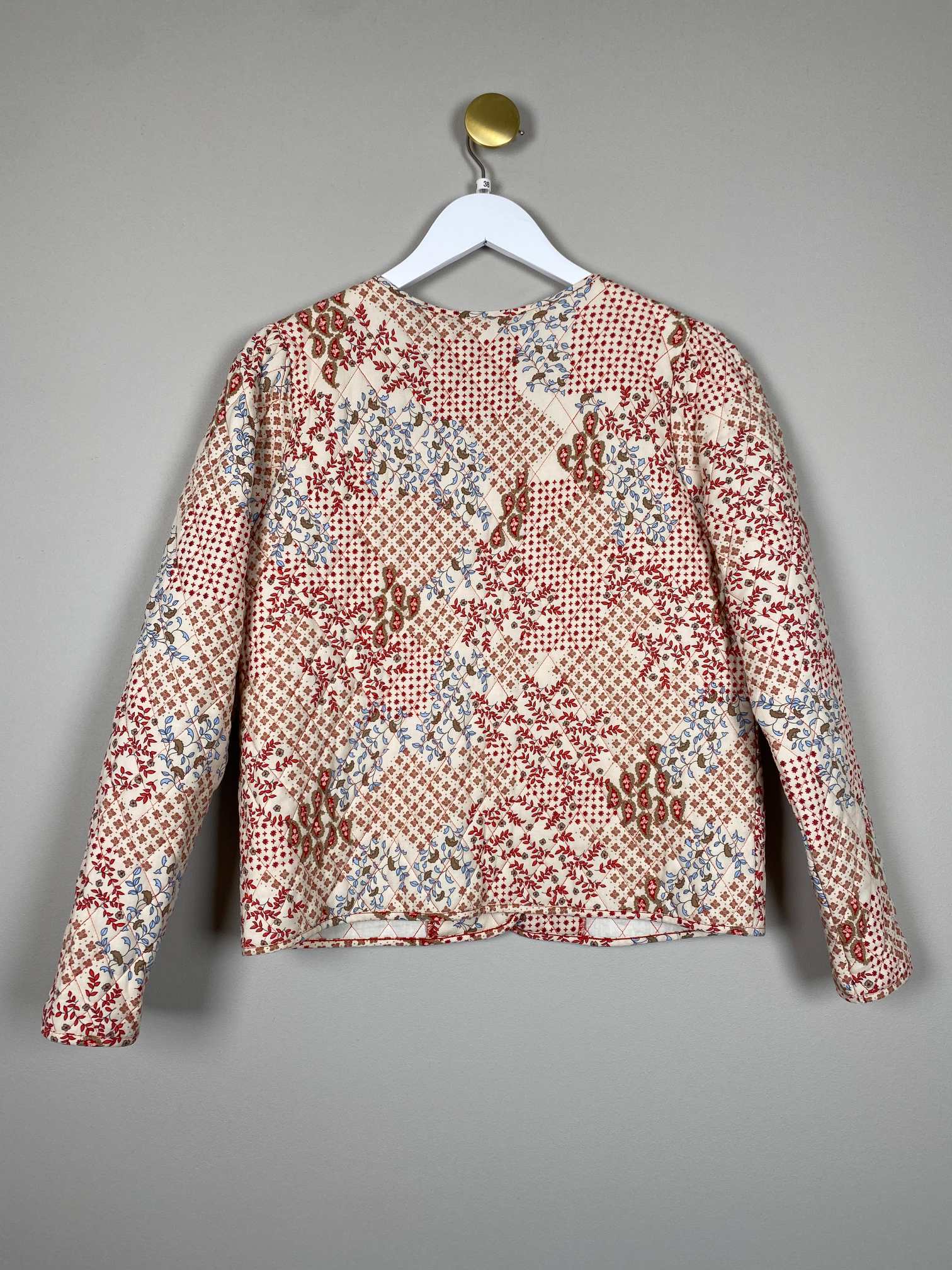 B. Copenhagen str. 38 <br/> jakke med blomsterprint - Billede 3