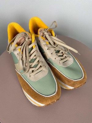 Woden str. 40 <br/> sneakers, orange og grøn