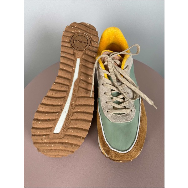Woden str. 40 <br/> sneakers, orange og grøn - Image 4