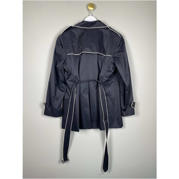Anne Klein str. XL <br/> sort frakke med bindebånd - Image 4