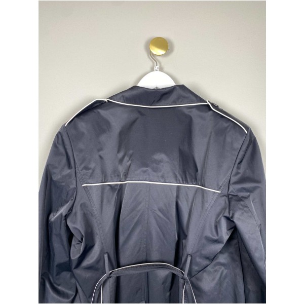 Anne Klein str. XL <br/> sort frakke med bindebånd - Image 3
