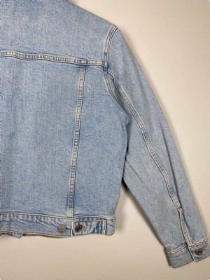 Selected str. 38 <br/> blå denimjakke
