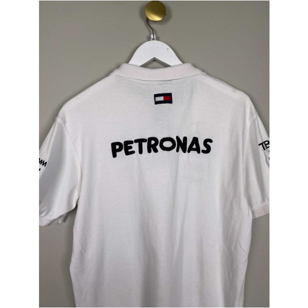 Mercedes Benz str. XL <br/> hvid polo med tryk - Image 4