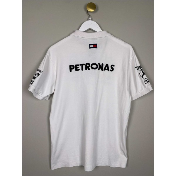 Mercedes Benz str. XL <br/> hvid polo med tryk - Image 3