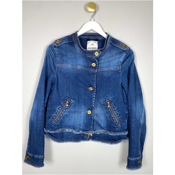 Mos Mosh str. M <br/> blå denimjakke