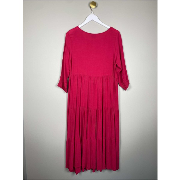 Gozzip str. M/L<br/> lang pink kjole - Image 3