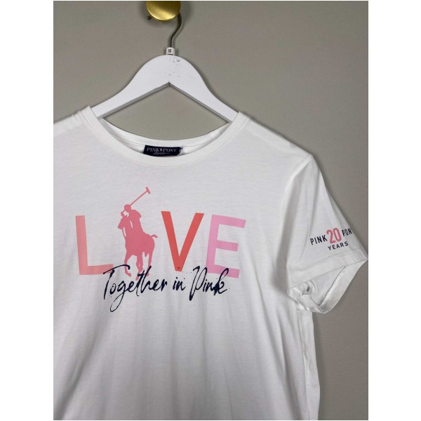 Ralph Lauren str. M <br/> hvid t-shirt med print - Image 2