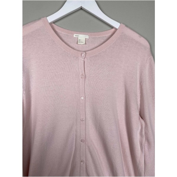 H&M str. L <br/> lyserød cardigan - Image 4