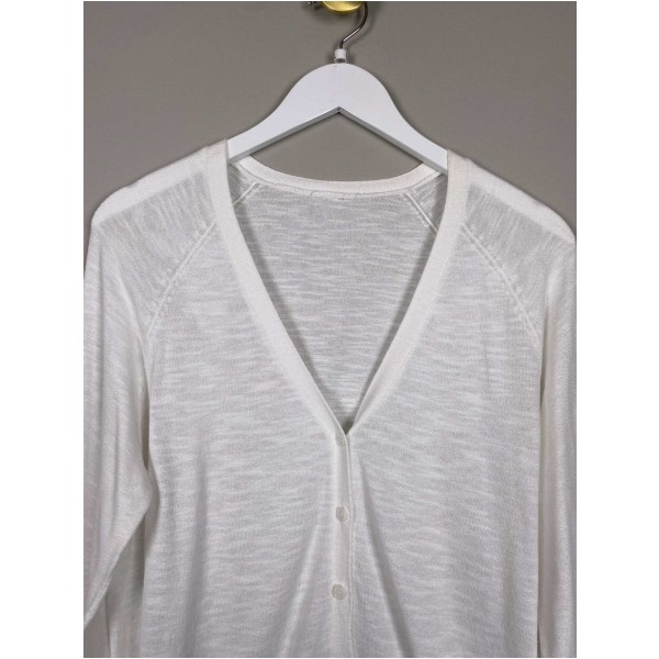 Hvid cardigan str. L - Image 2