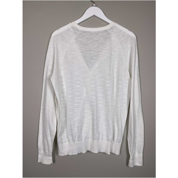 Hvid cardigan str. L - Image 3