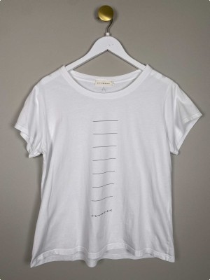 Allweek str. L <br/> hvid t-shirt
