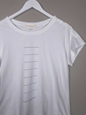 Allweek str. L <br/> hvid t-shirt