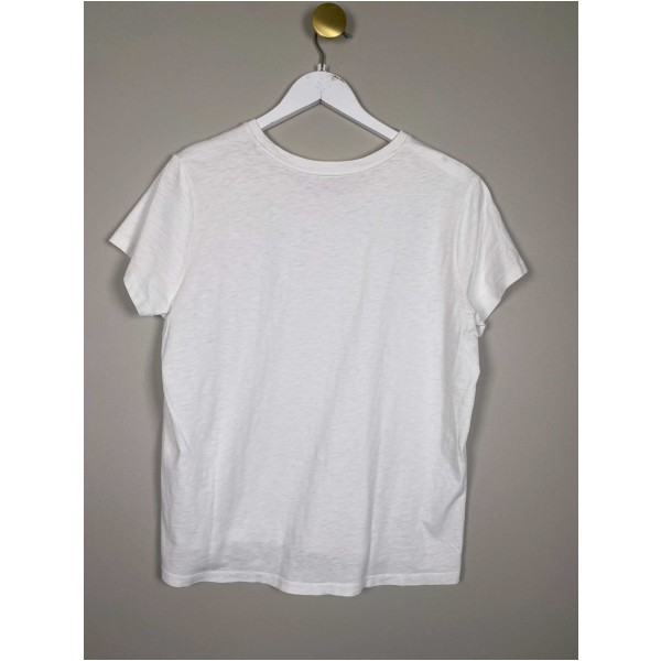 Ralph Lauren str. L <br/> hvid t-shirt med print - Image 3
