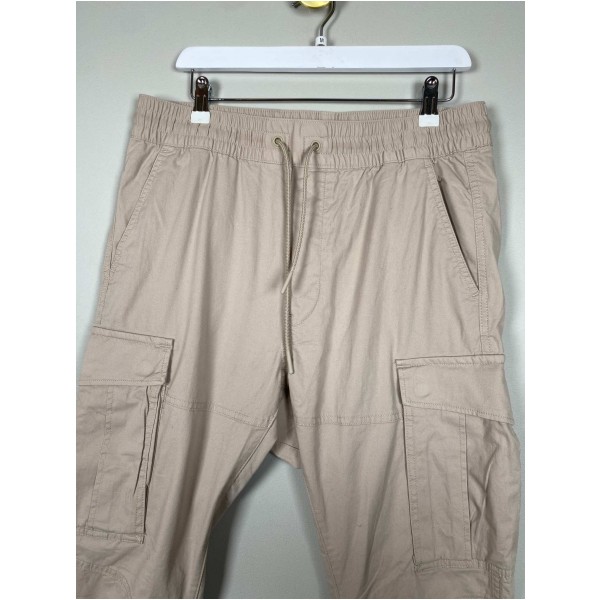 H&M str. M <br/> sandfarvet bukser med lommer - Image 2