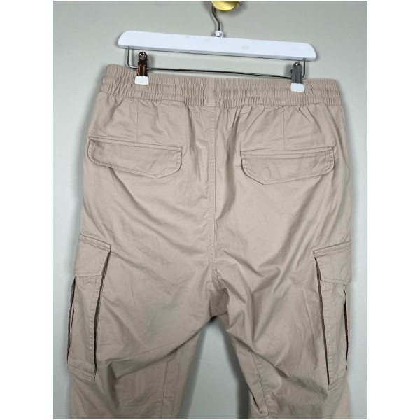 H&M str. M <br/> sandfarvet bukser med lommer - Image 4