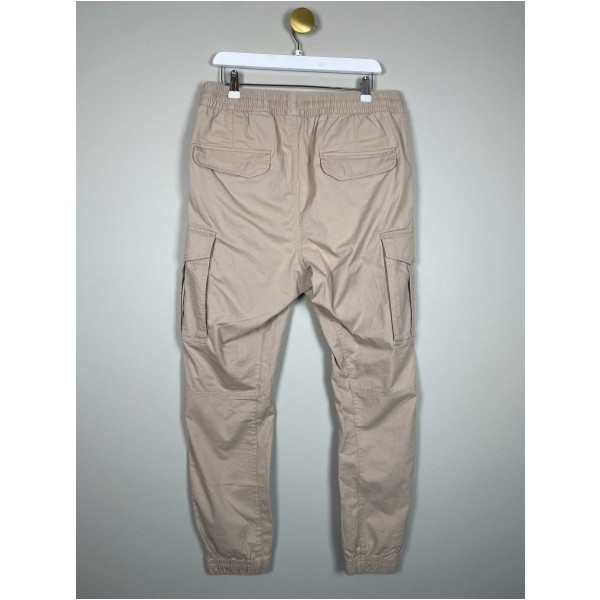 H&M str. M <br/> sandfarvet bukser med lommer - Image 3