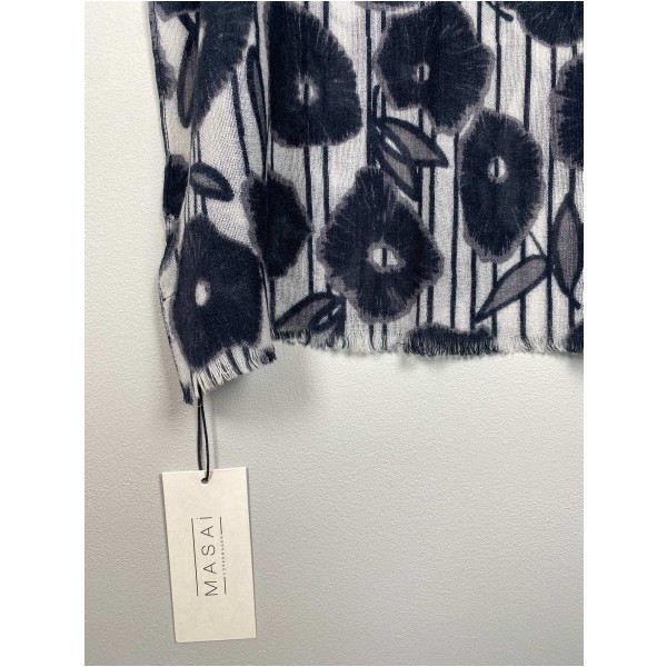 Masai <br/> tørklæde med blomster - Image 2