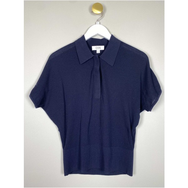 COS str. S <br/> navy blå polo