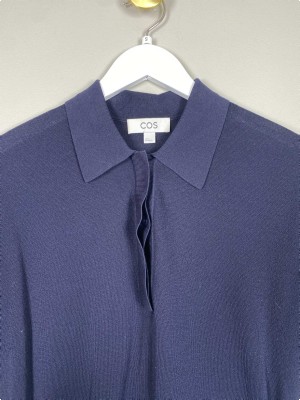 COS str. S <br/> navy blå polo