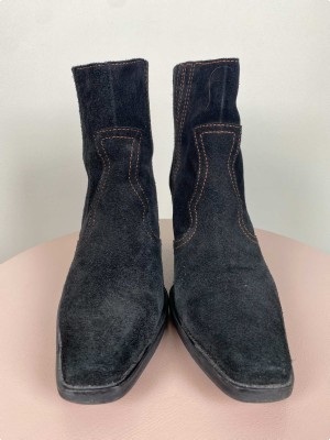 Ganni str. 41 <br/> sorte ankle boots