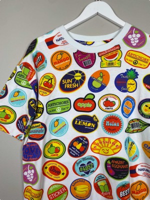 Love Moschino str. 42 <br/> lang t-shirt med logo print