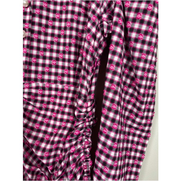 Custommade str. 42 <br/> pink mønstret kjole - Image 5