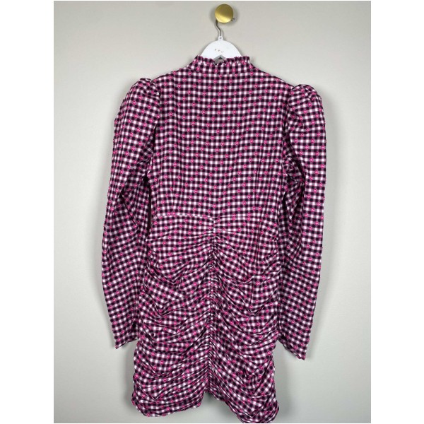 Custommade str. 42 <br/> pink mønstret kjole - Image 3