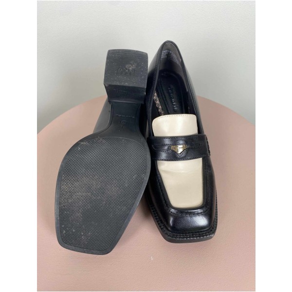 Tamaris Str. 38 <br/> Sko, sort/ creme. - Image 3
