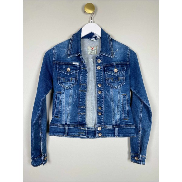 P & T Str. XS <br/> Denim jakke.