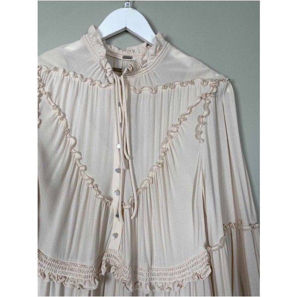 Gustav Str. 38 <br/> Kjole, beige. - Image 2