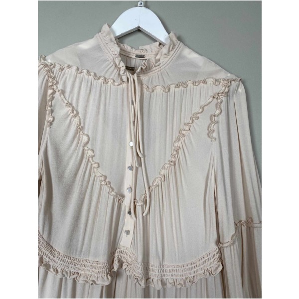 Gustav Str. 38 <br/> Kjole, beige. - Image 5