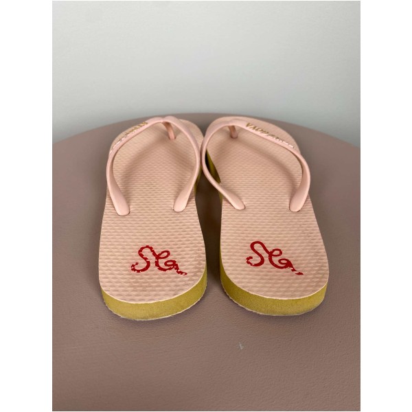 Stine Goya str. 36/37 <br/> lyserøde flip-flops - Image 4