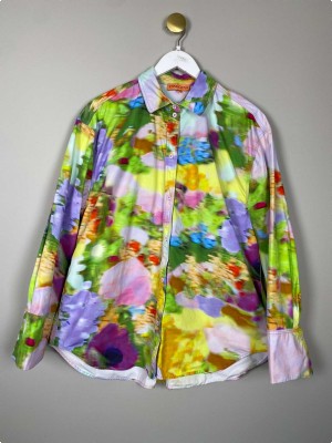 Stine Goya str. S <br/> skjorte med farvet print