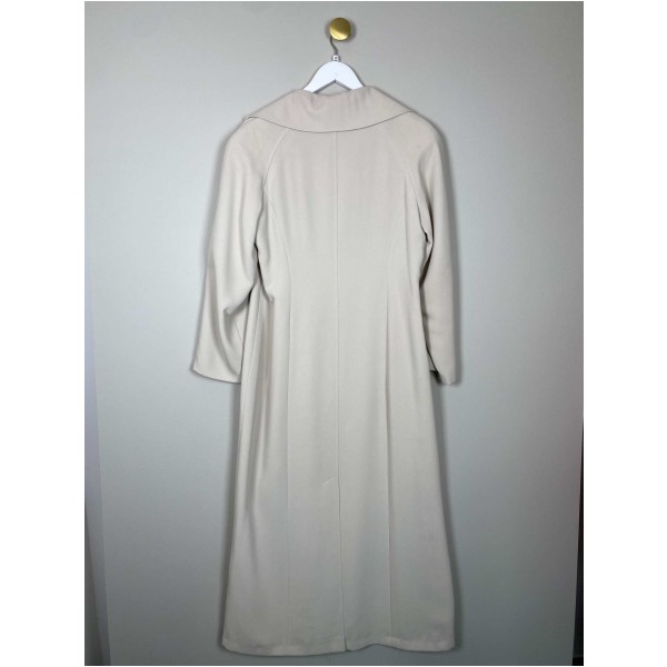 CCDK str. 40 <br/> lang beige frakke med bindebånd - Image 3