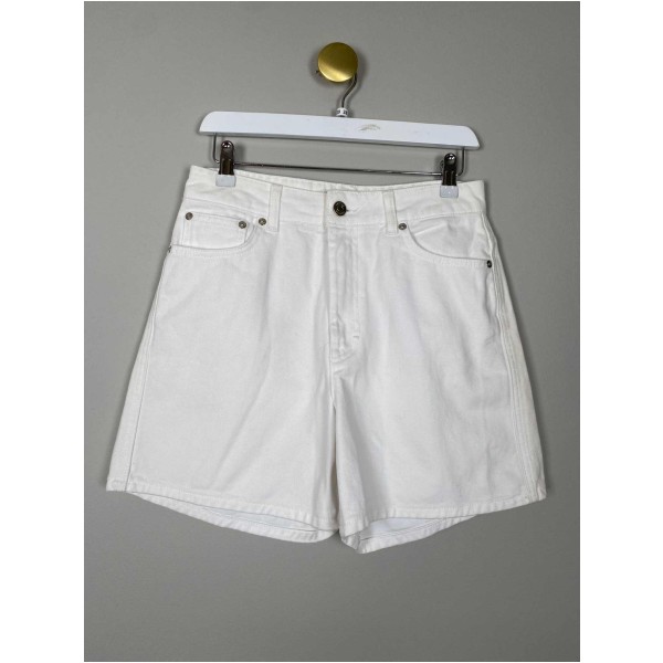 Gestuz Str. 28 <br/> Denim shorts, hvid.