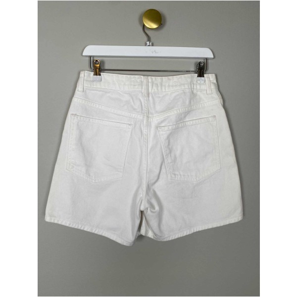 Gestuz Str. 28 <br/> Denim shorts, hvid. - Image 3