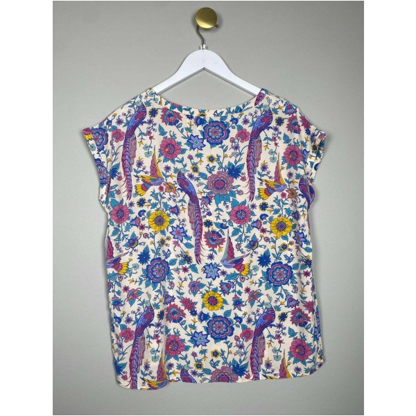 Lollys Laundry Str. S <br/> Blomstret t-shirt. - Image 3