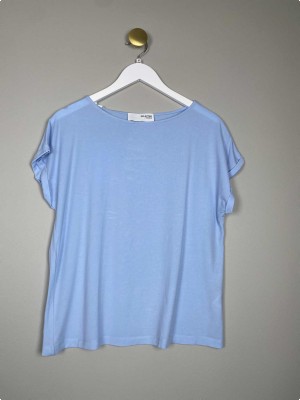 Selected Str. M <br/> T-shirt, lyseblå.