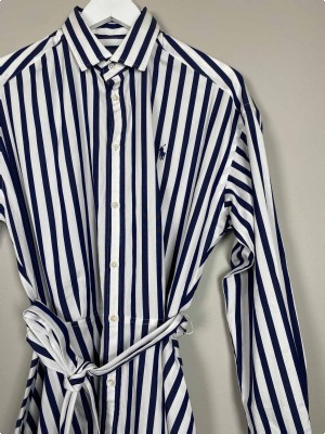 Ralph Lauren Str. L <br/> Stribet kjole.
