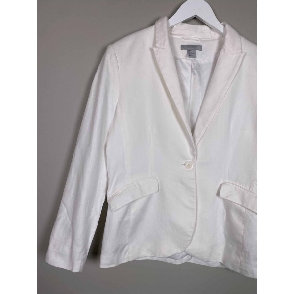 H&M Str. 42 <br/> Blazer, hvid. - Image 2